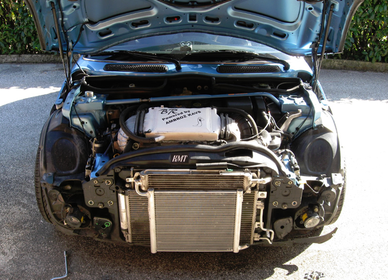 BMW Mini Cooper S R52 R53 Compresseur de suralimentation intercooler radiateur charge cooler cover